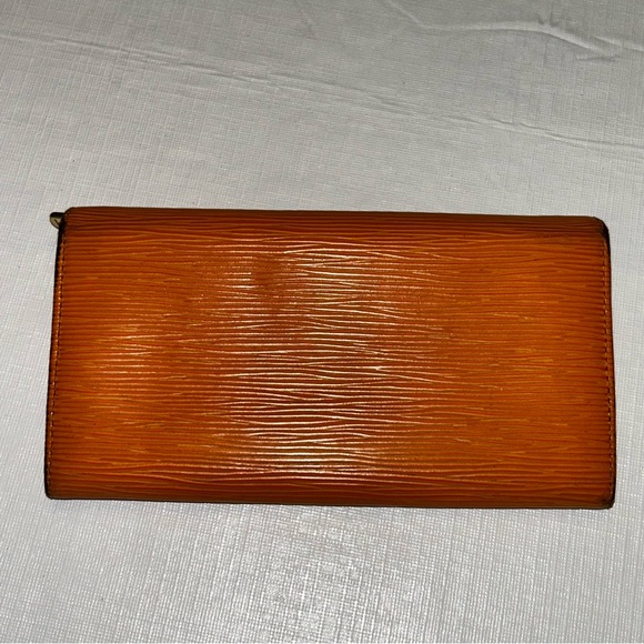 VTG Louis Vuitton Epi Porte Tresor Long Wallet Mandarin Orange Leather S#CA0065 - Picture 12 of 12